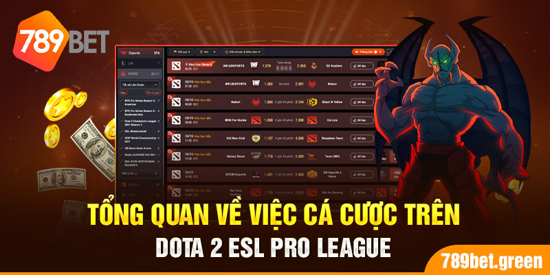 Tổng quan về việc cá cược trên Dota 2 ESL Pro League