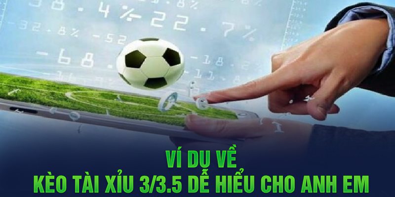 Ví dụ về kèo Tài Xỉu 3/3.5 dễ hiểu cho anh em 